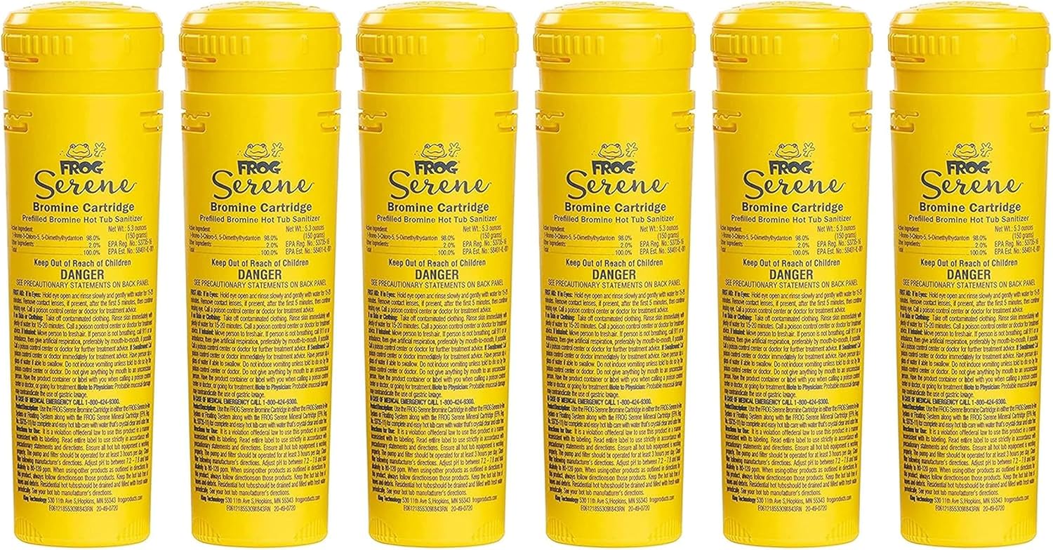 FROG Serene Bromine Cartridges for Easy Hot Tub Maintenance