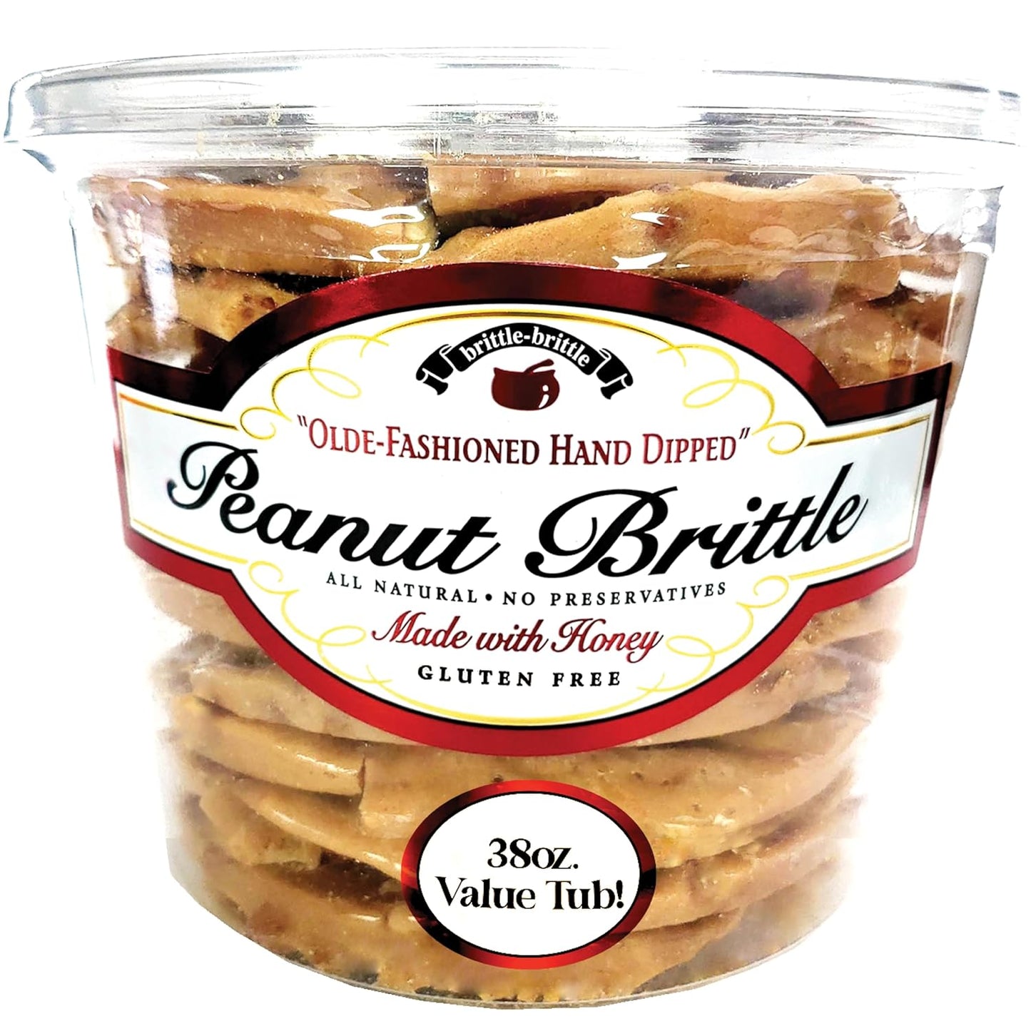 Handmade Old Fashioned Peanut Brittle Candy - Perfect Snack Gift