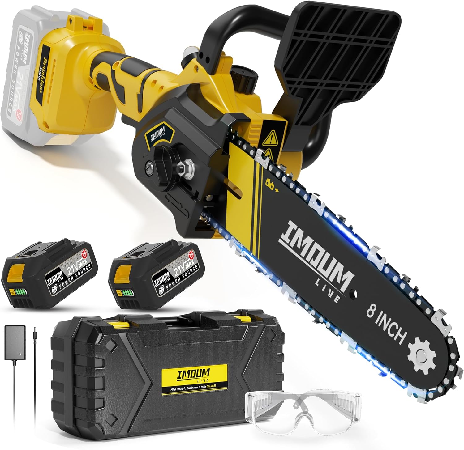 8 Inch Mini Chainsaw Cordless for Easy Trimming and Pruning