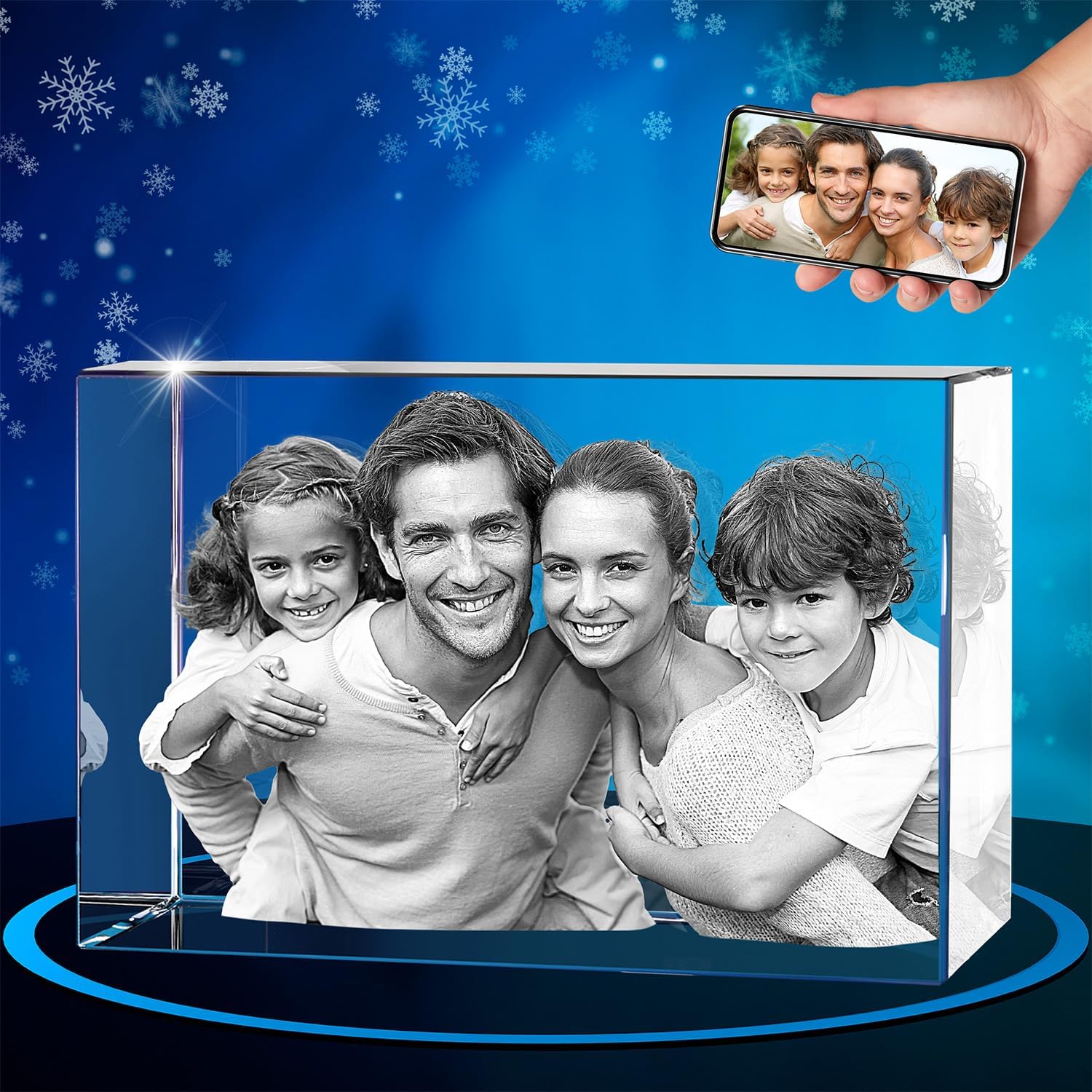 ArtPix 3D Crystal Photo Personalized Christmas Gifts for Loved Ones
