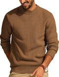 PJ PAUL JONES Mens Waffle Knit Crewneck Sweater - Warm, Textured vibe