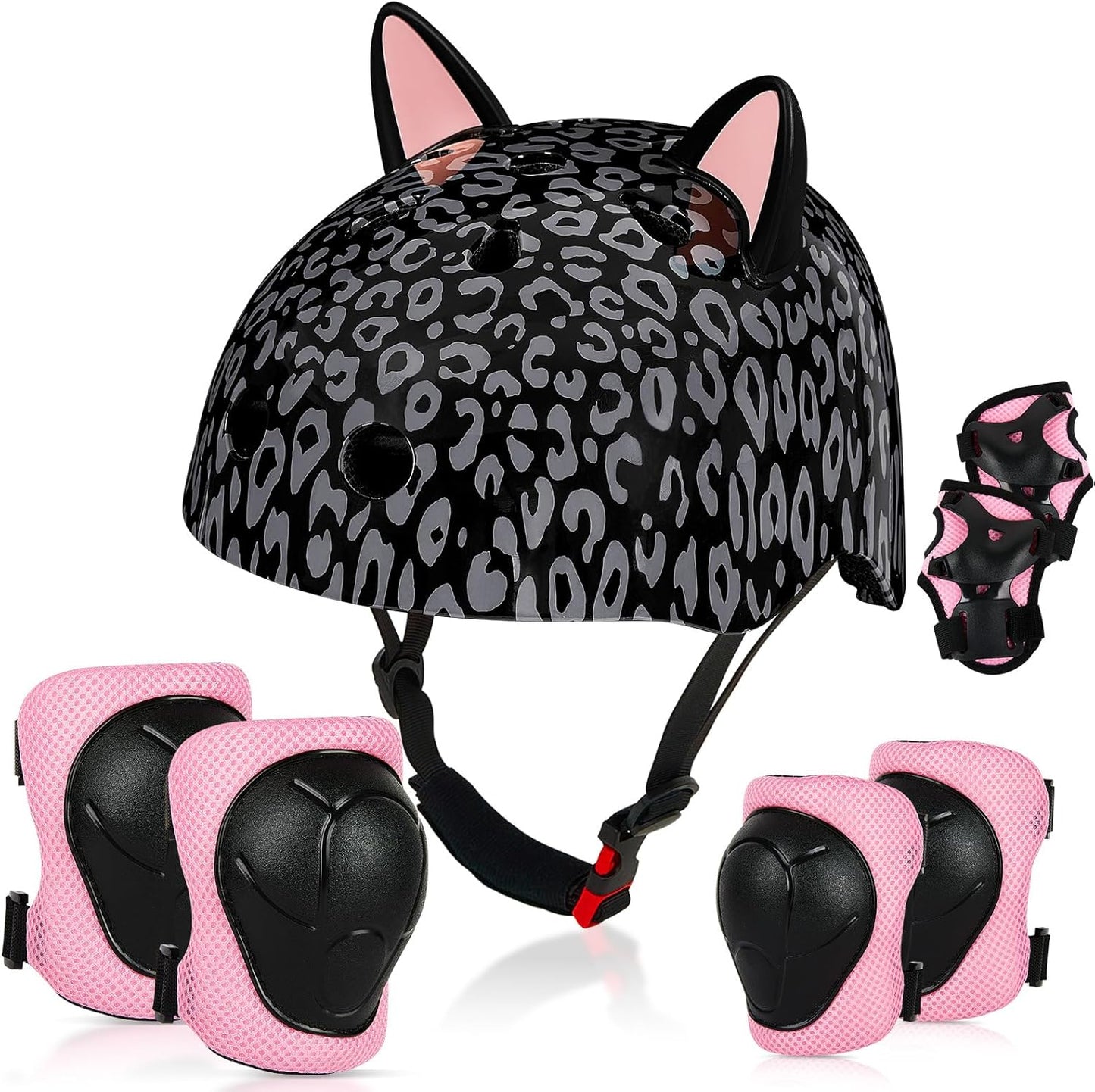 Kids Bike Helmet Set with Knee and Elbow Pads for Safety