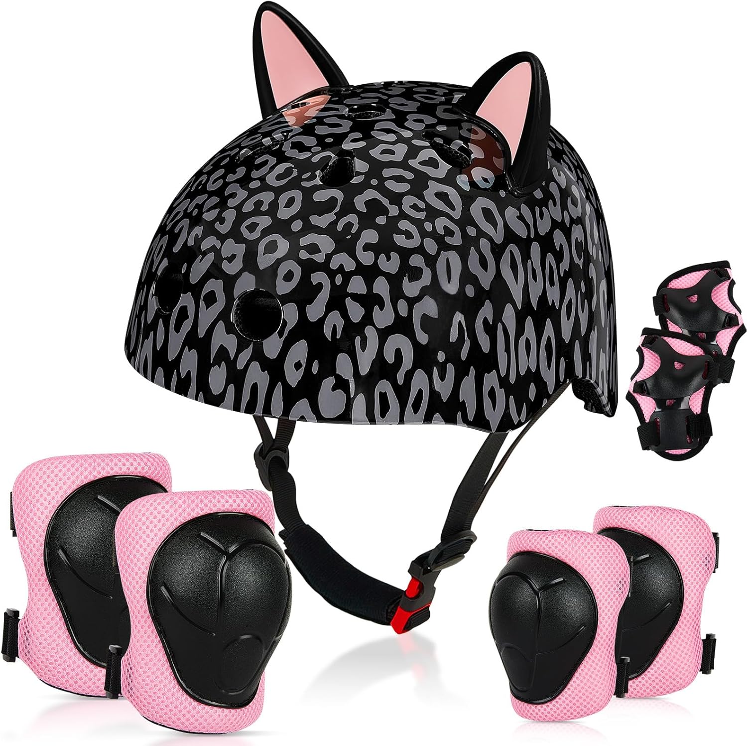 Kids Bike Helmet Set with Knee and Elbow Pads for Safety