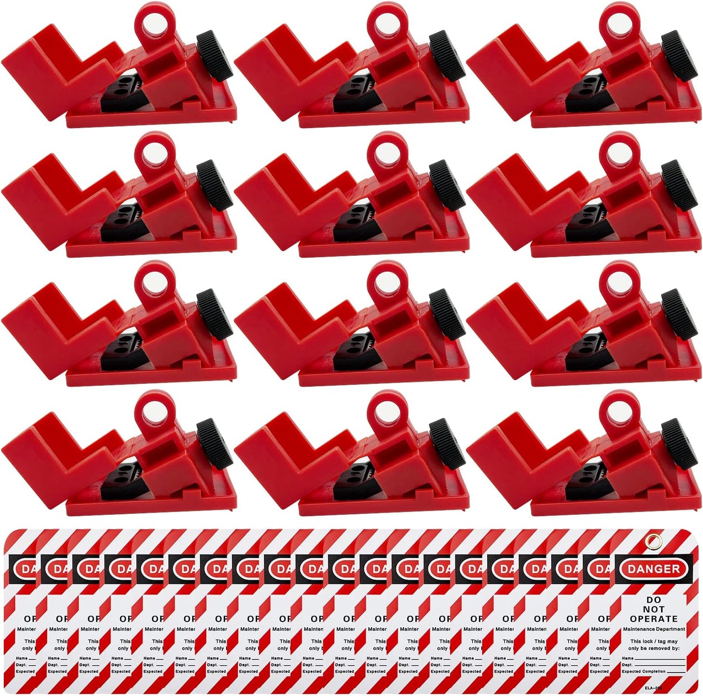 SAFBY Circuit Breaker Lockout Device - 12 PCS LOTO Kit for Safety