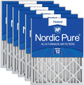 Nordic Pure 20x25x4 Pleated MERV 12 Air Filters 6 Pack - Reliable Home