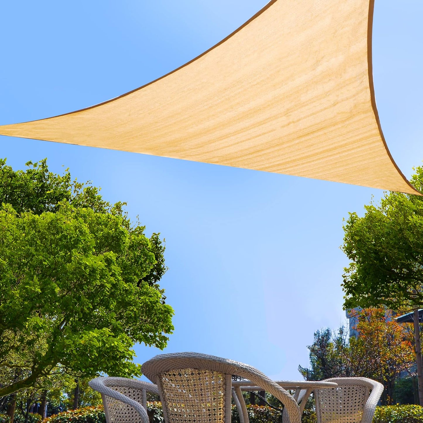 Garden EXPERT 20ftx20ftx20ft Sun Shade Sail for Outdoor Spaces