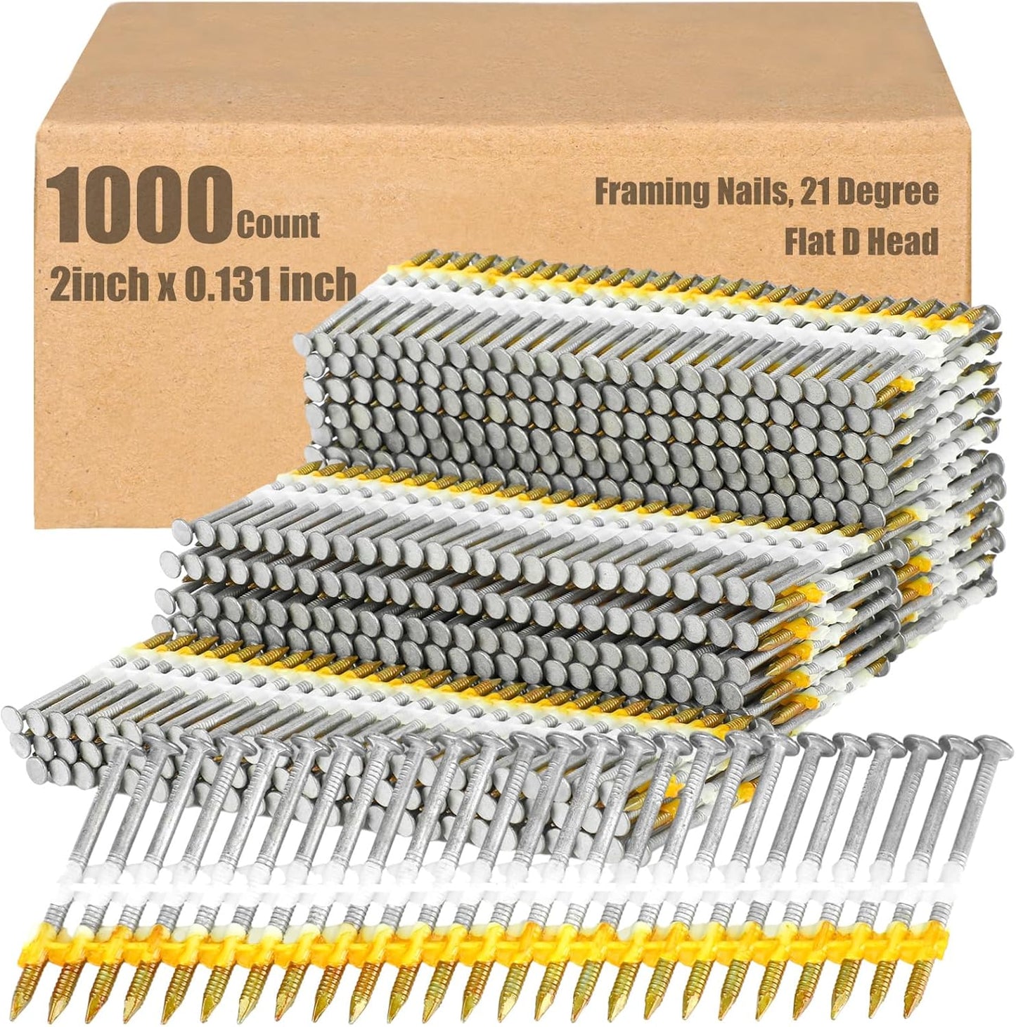 Therwen 21 Degree Framing Nails for All Pressure Treated Lumber