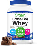 Orgain Whey Protein Powder Creamy Chocolate Fudge - Grass-Fed 21g