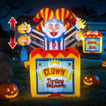 6 FT Pop Up and Down Halloween Clown Inflatable - Animated Lawn Decor