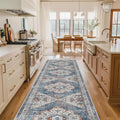 Washable Kitchen Runner Rug 2ft6ft x 12ft - Soft Distressed Non-Slip