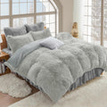 Sasttie 3-Piece Fluffy Duvet Cover Full for Cozy Winter Nights