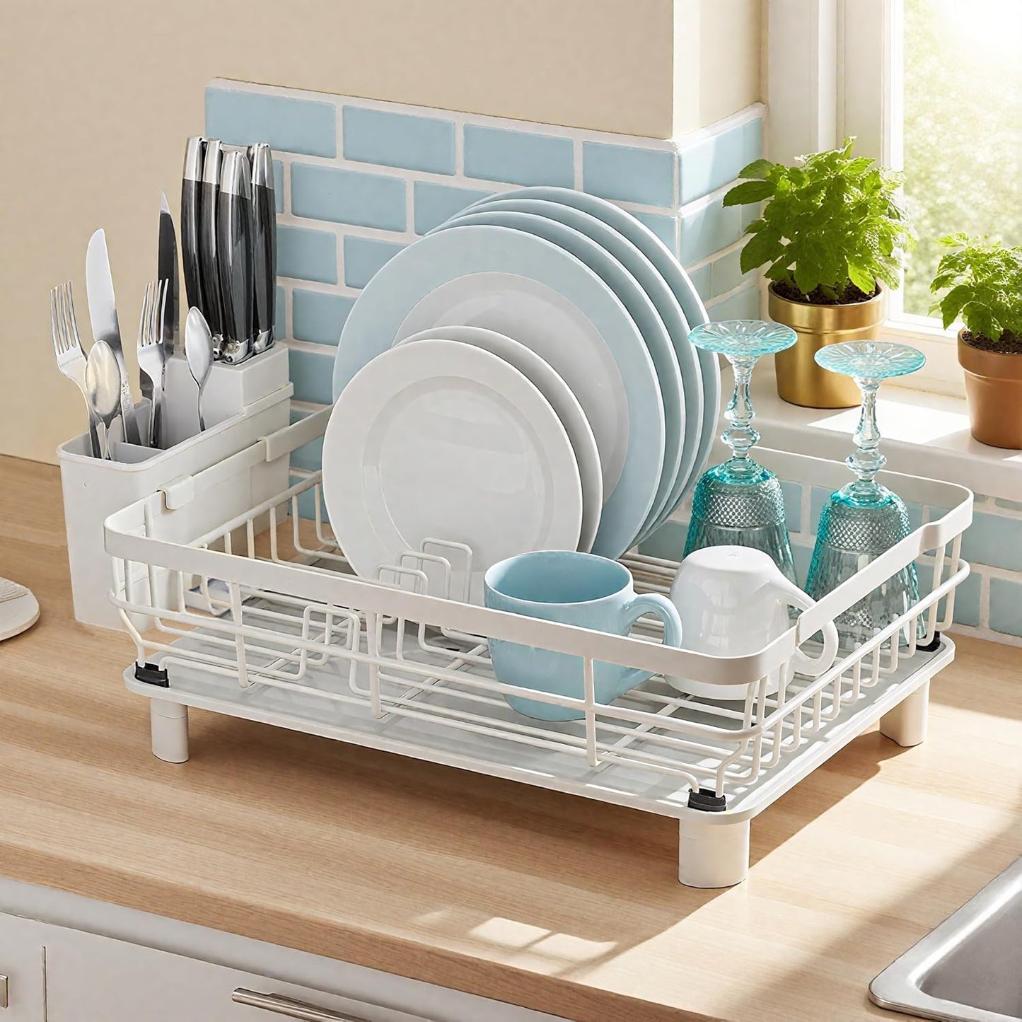 MOUKABAL Dish Drying Rack - Stylish and Durable Kitchen Essential