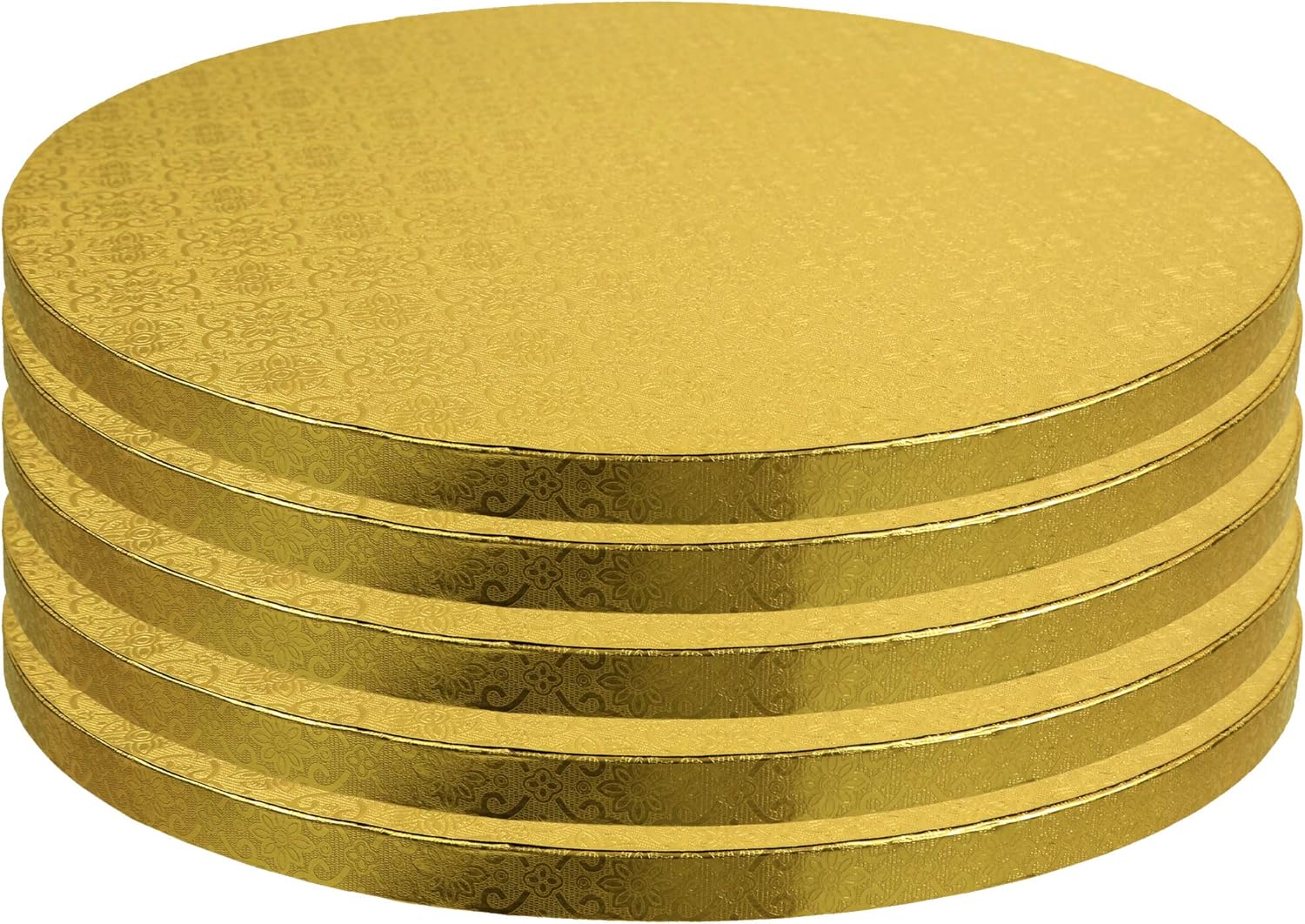 OCreme Cake Board - Gold Foil Round Cake Circles for Pastries