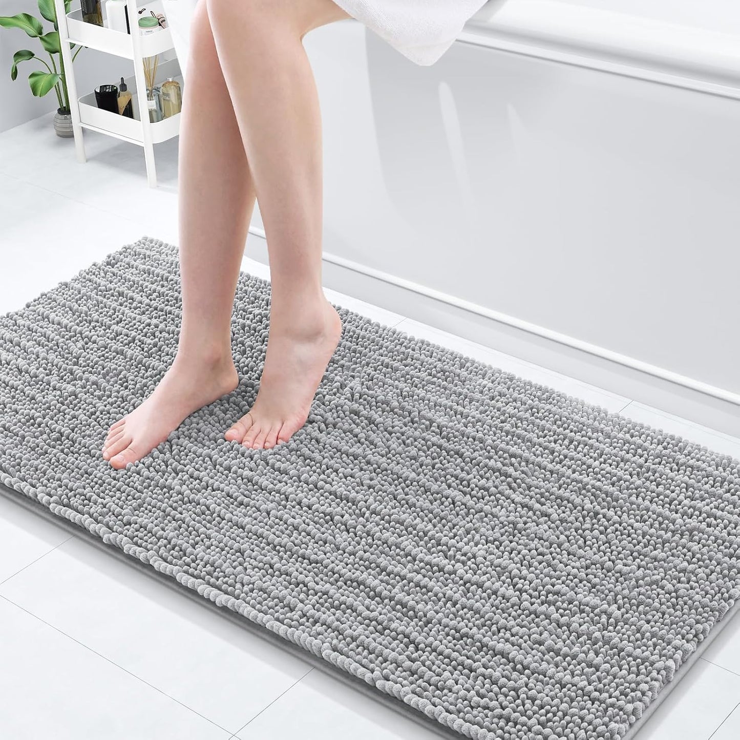 Arotive Luxury Chenille Bathroom Rug Mat for Comfort and Style