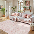 Deerly Pink Area Rugs 6x9 for Living Room and Bedroom