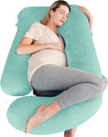 U-Shape Pregnancy Pillow 57 in Turquoise - Full Body Maternity Support