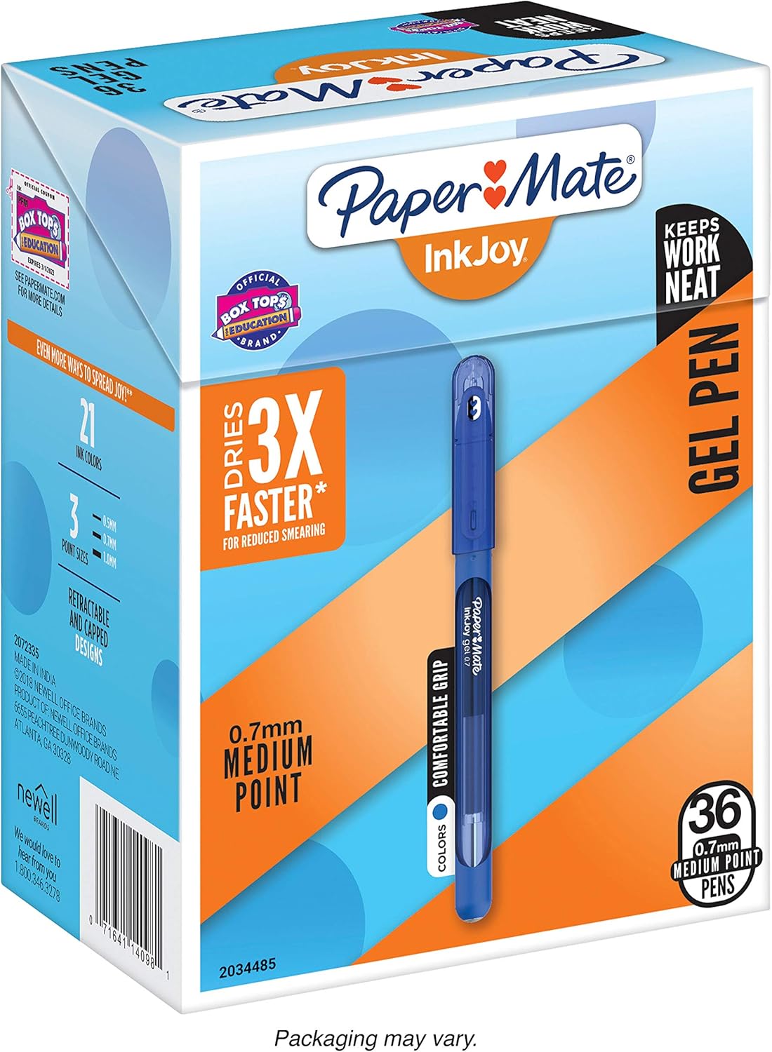 Paper Mate InkJoy Gel Pens 36 Count Assorted Colors for Smooth Writing