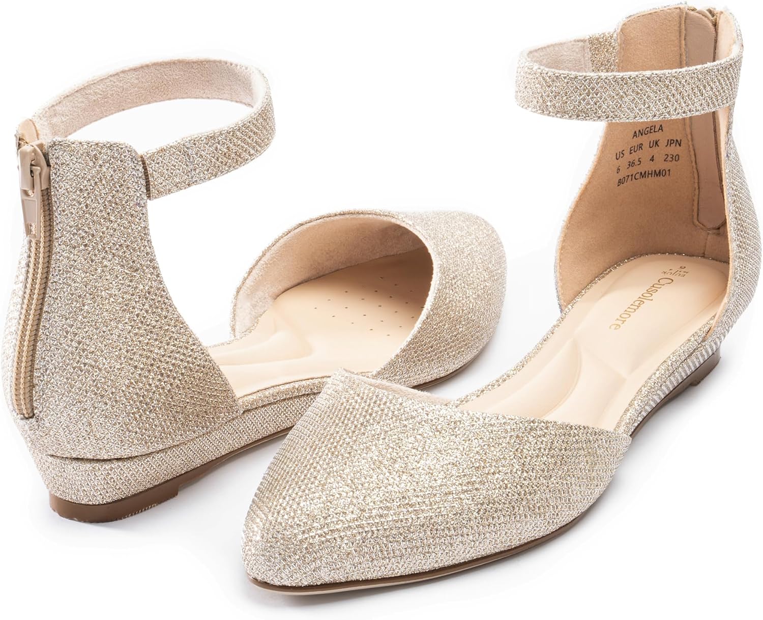 Women Flat Shoes with Ankle Strap for Stylish Comfort and Fit