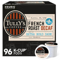 Tully's Coffee French Roast Decaf K-Cup Pods, Dark Roast - 96 Count