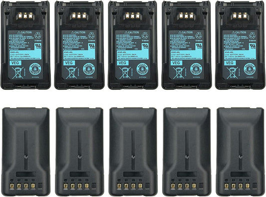 10 Pcs KNB-47L KNB-48L Replacement Battery for Kenwood Radios