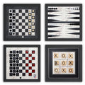 Magnetic Canvas Game set - Decorative Wall Chess Checkers Backgammon
