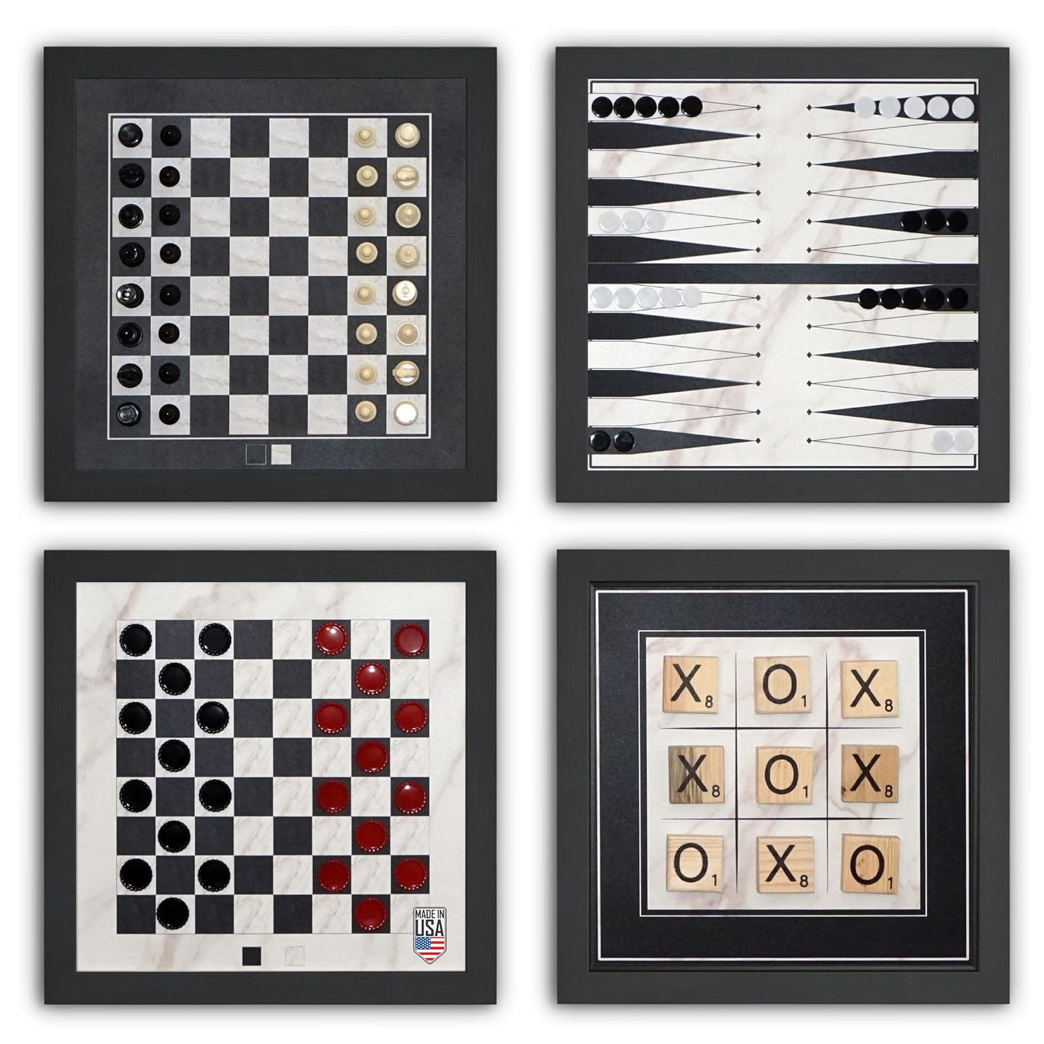 Magnetic Canvas Game Set for Chess, Checkers, and More