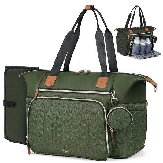 Waterproof Diaper Tote with Pacifier Case - Tonyeee