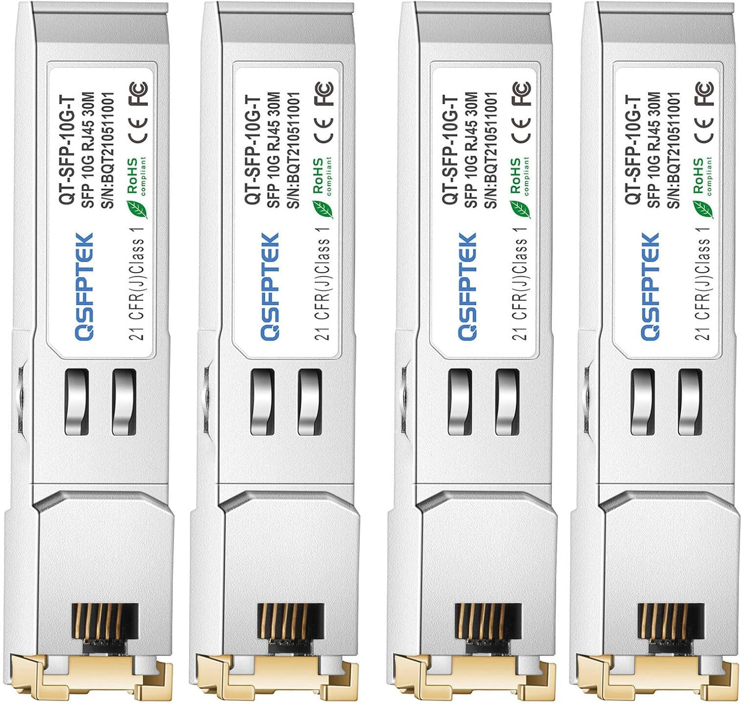 SFP RJ45 Copper Module for Gigabit Networking - 4Pack