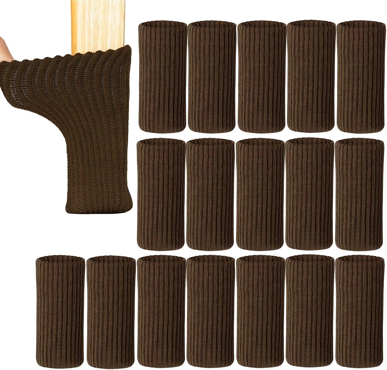 Non-Slip Knitted Furniture Leg Socks - 24PCS Set - Protect Your Hardwood Floors!