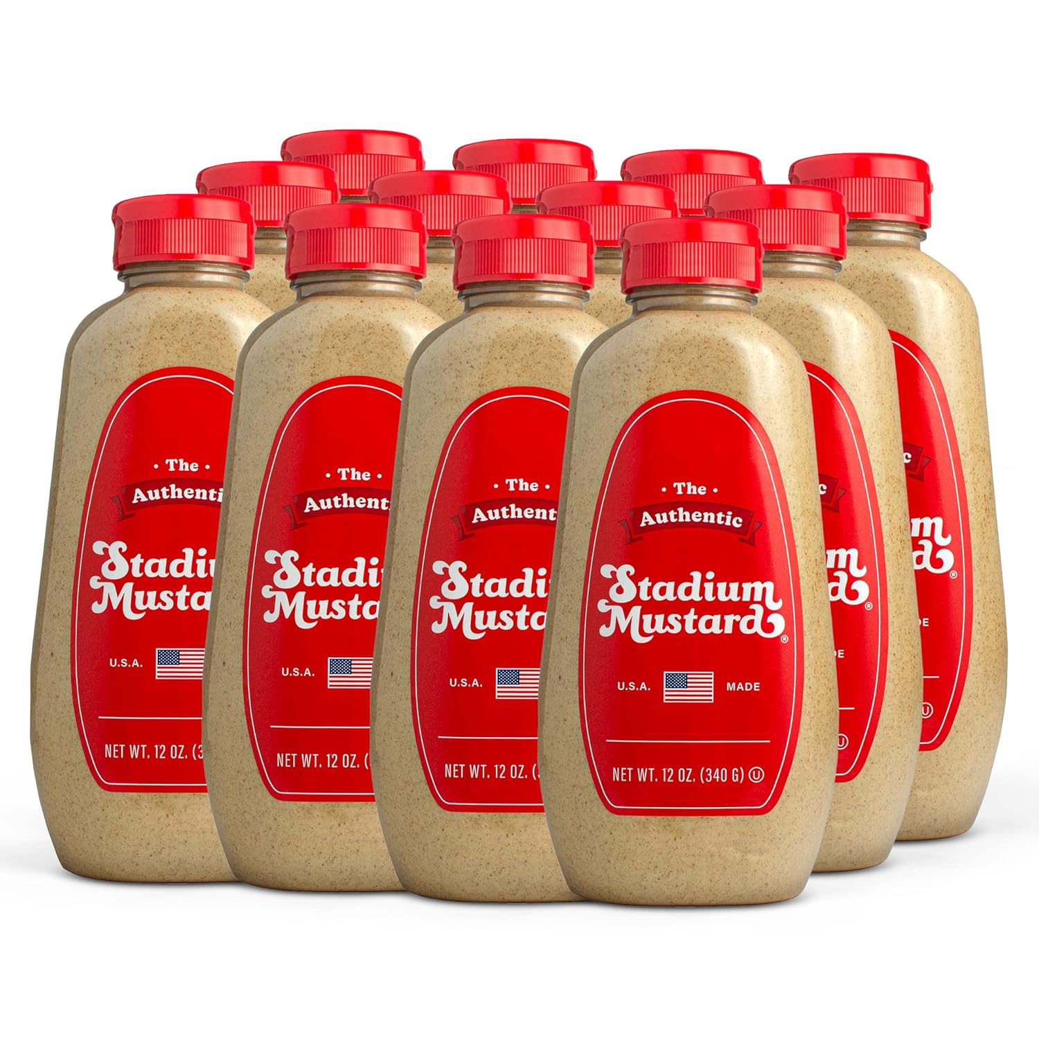 Authentic Stadium Mustard - Classic Gluten Free Condiment 12oz