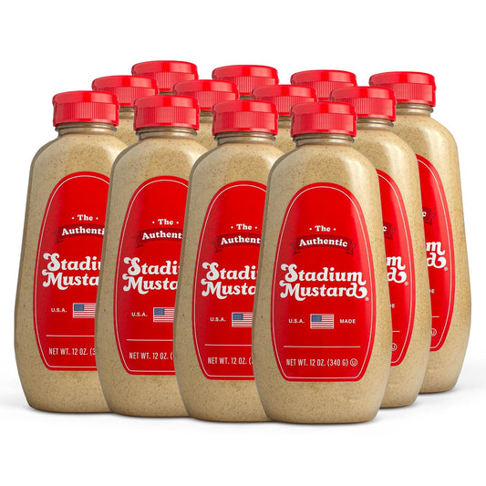 Authentic Stadium Mustard - Classic Gluten Free Condiment 12oz