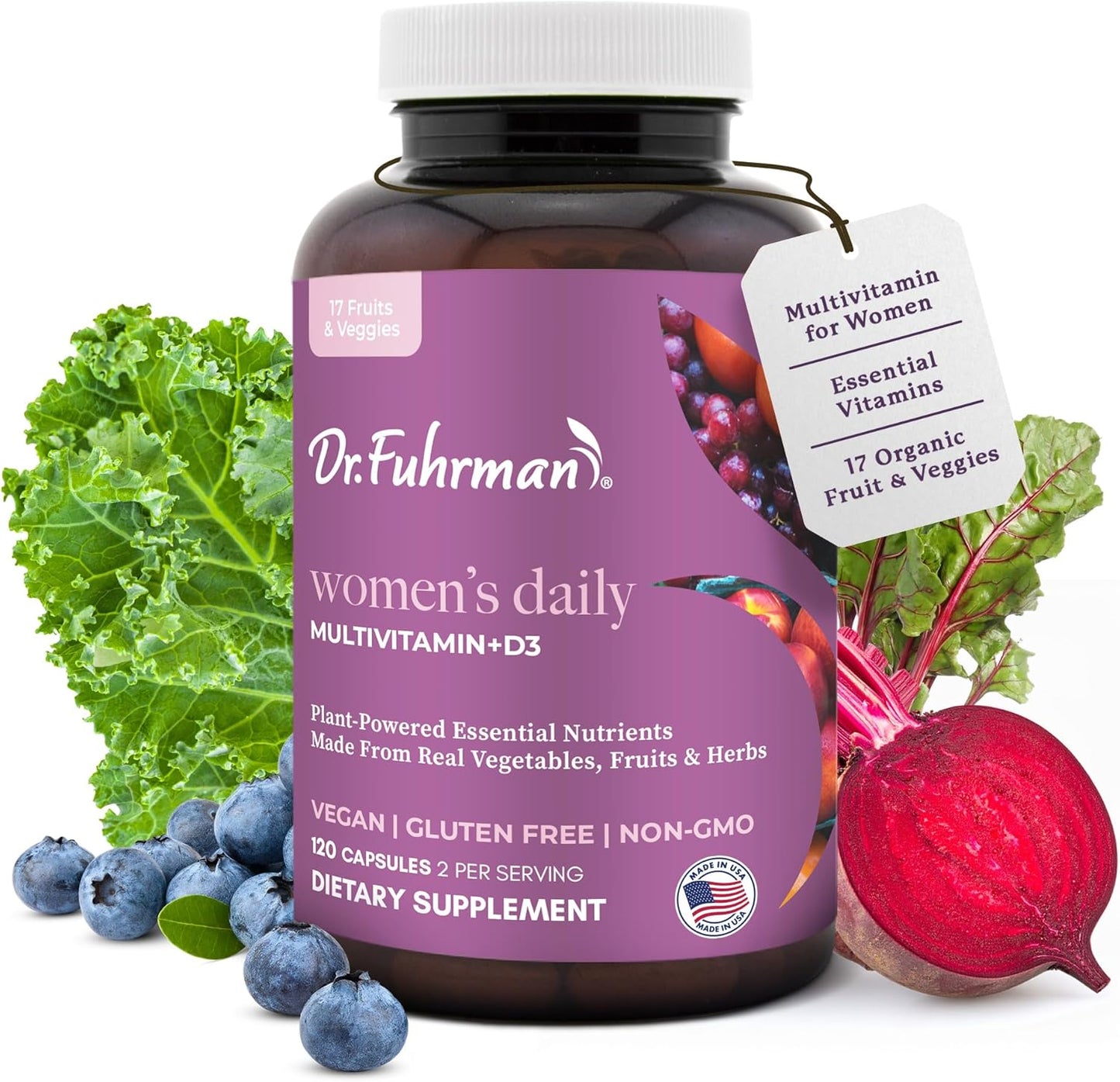 Dr. Fuhrman Multivitamin for Women with D3 for Immune Support