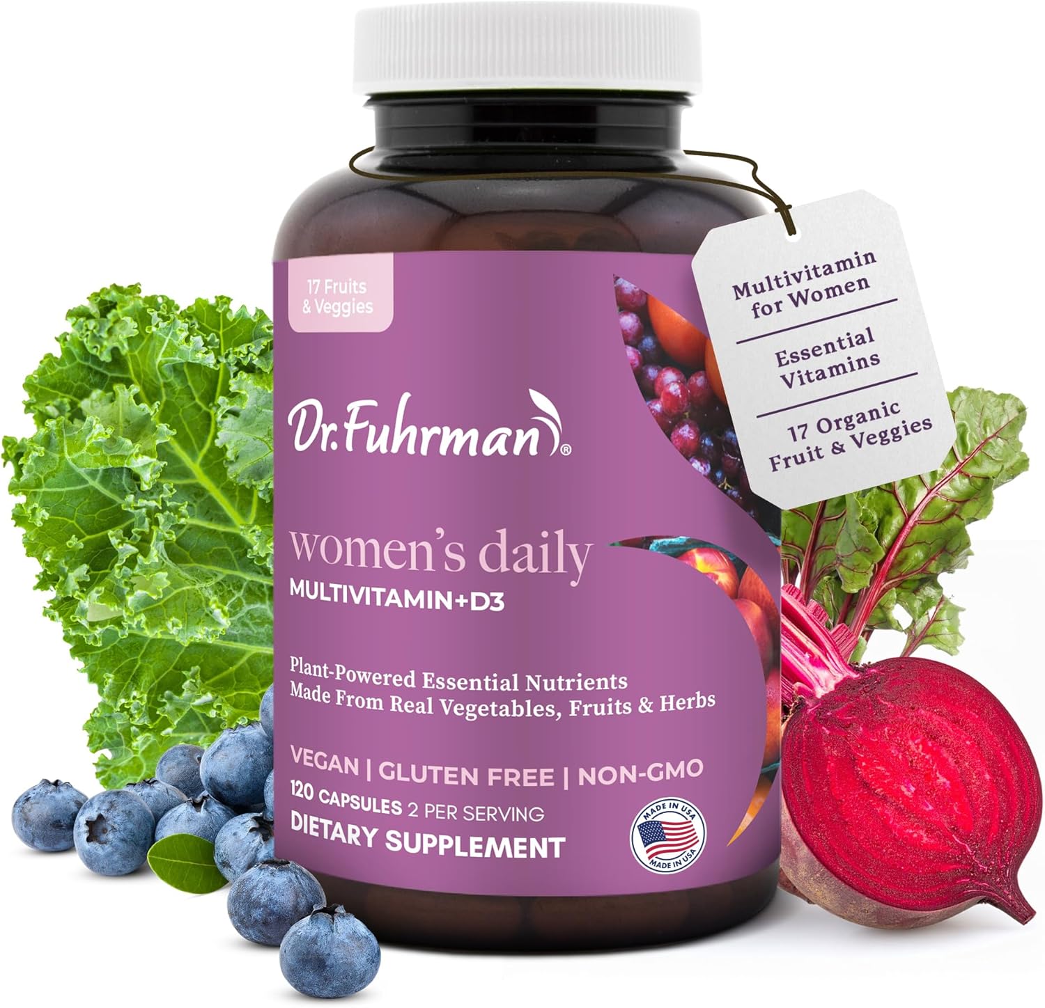 Dr. Fuhrman Multivitamin for Women with D3 for Immune Support