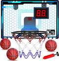 Indoor Mini Basketball Hoop for Kids - LED Scoring Fun