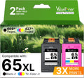Valuetoner Remanufactured HP 65XL Ink Cartridges Combo Pack - High