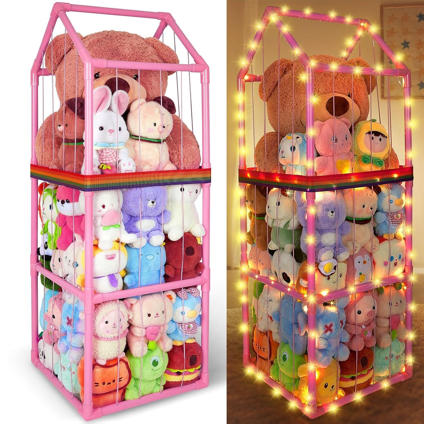 Stuffed Animals Storage Organizer for Kids Playroom and Nursery