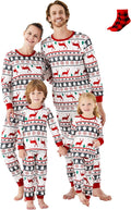 Christmas Family Matching Pajama Sets with Socks - Cozy (Style S58B)