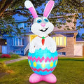 8 ft Giant Easter Inflatable Hatch Eggs Bunny - Lighted Yard Decor