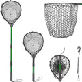 Telescoping Aluminum Alloy Fishing Net - Adjustable 32-52.7in Reach