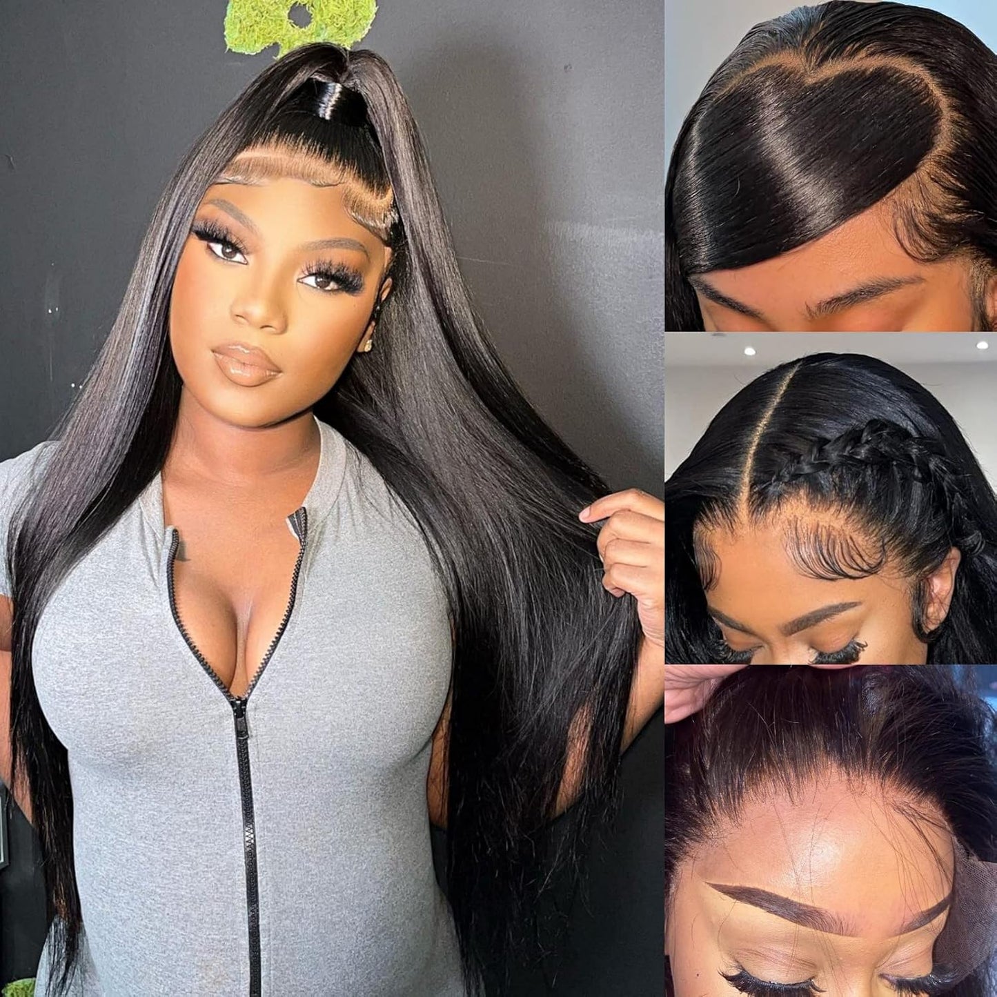 Miss Flower 250 Density 13x4 Straight Full Frontal Wigs Review