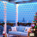 360LED Net Lights 21ft x 5ft Blue Connectable Mesh Lights - Outdoor