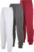 Mens Lounge Pants with Pockets Pack of 3 - Soft Everyday Loungewear