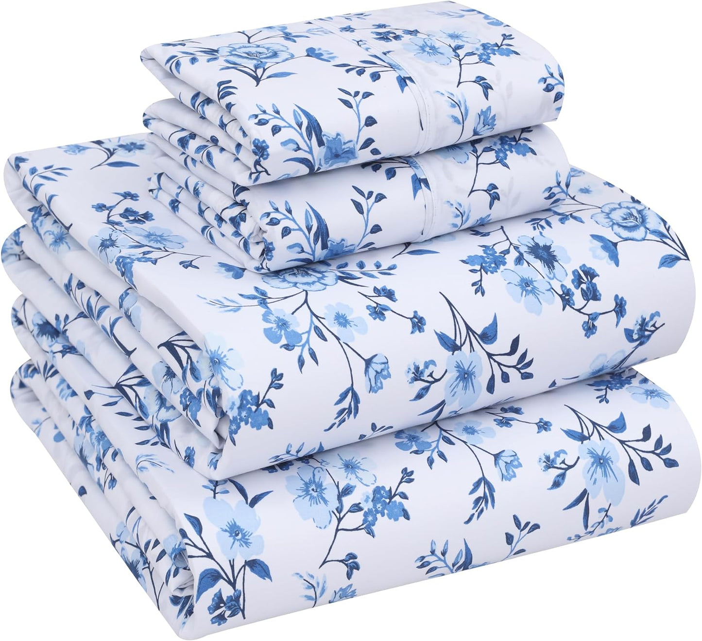 RUVANTI 100% Cotton Full Size Bed Sheets Set for Comfort