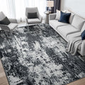 Washable Area Rug 5x7 Non-Slip Modern Abstract - Easy Care