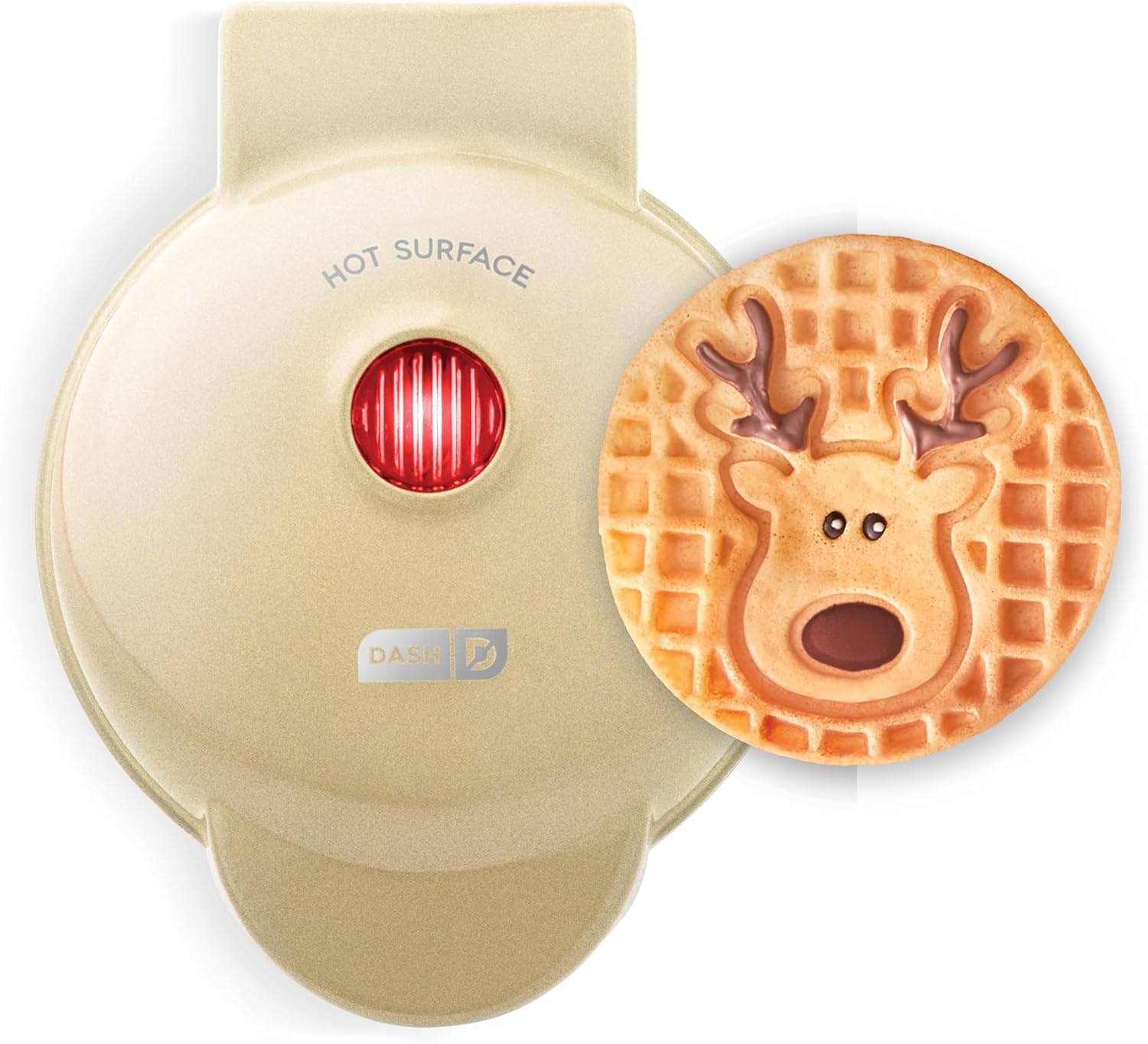 DASH Reindeer Waffle Maker - Festive Mini Delights!