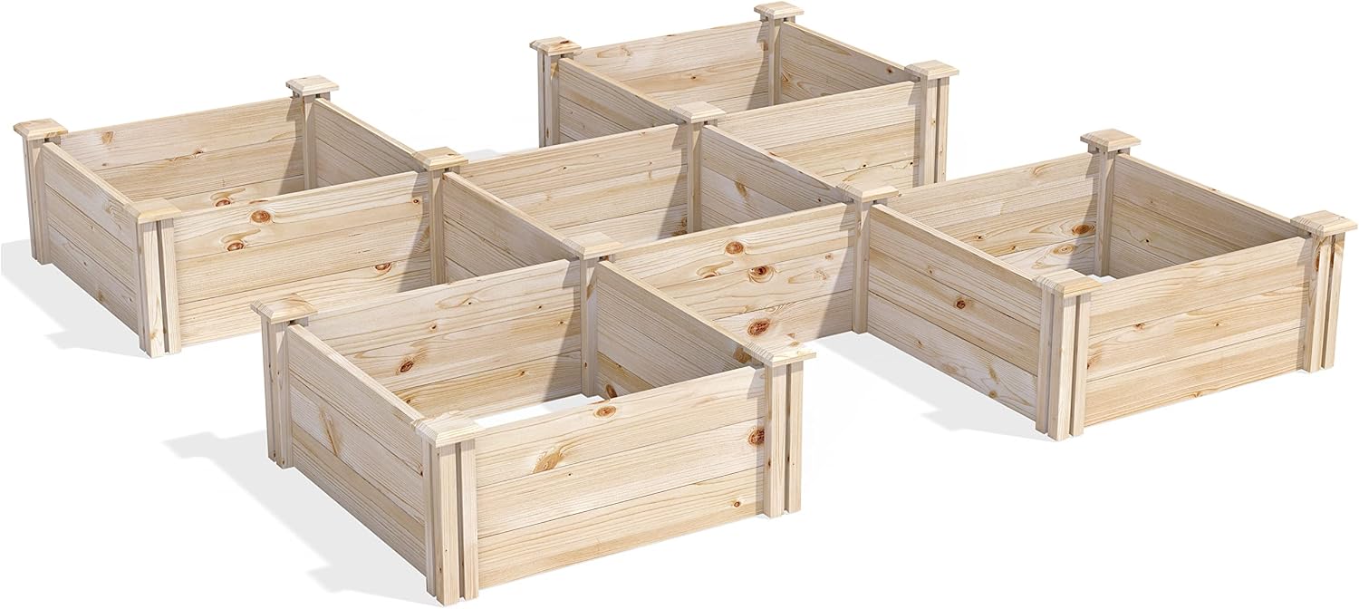 Greenes Fence Original Pine Raised Garden Bed for Your Garden
