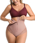 Tummy Control Thong Shapewear for Women - Zipper Closure Slimmer