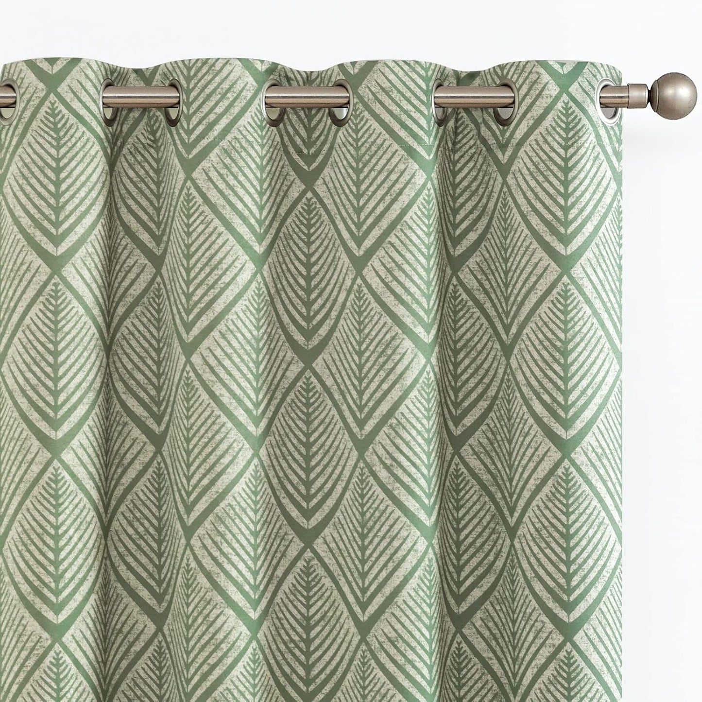 80% Blackout Curtains for Bedroom with Geometric Patterns