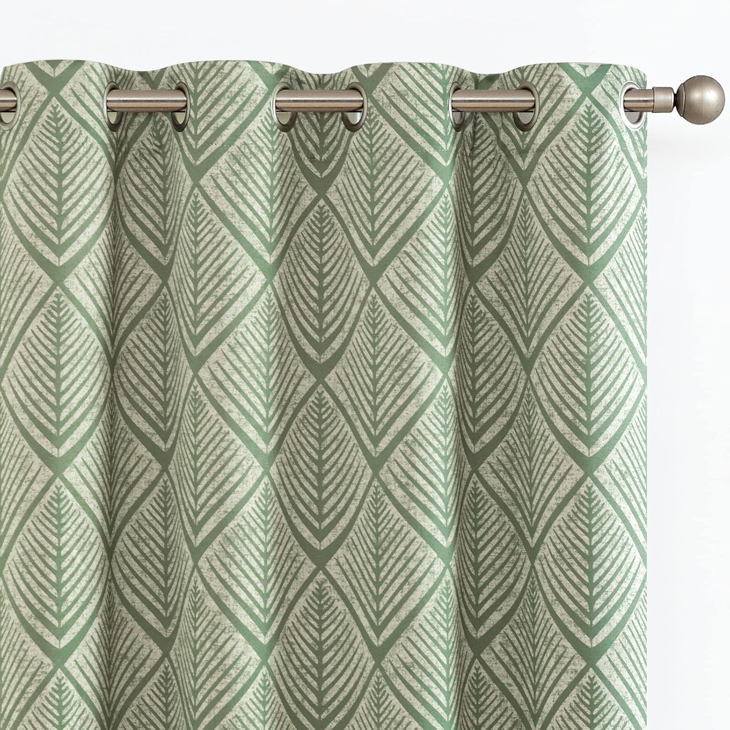 80% Blackout Curtains for Bedroom with Geometric Patterns