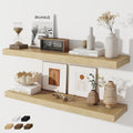 Fun Memories 36 Inch Floating Shelves Set of 2 - Rustic Oak Wall